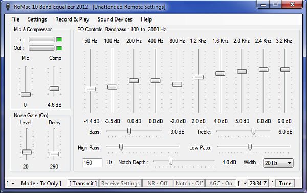 RoMac 10 Band Equalizer & DSP Receive screenshot